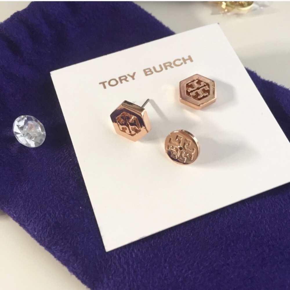 Tory Burch Hexagon Studs